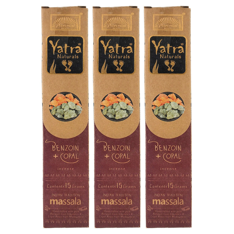 Benzoin + Copal Parimal Yatra Naturals Incense Sticks, 15g Packs