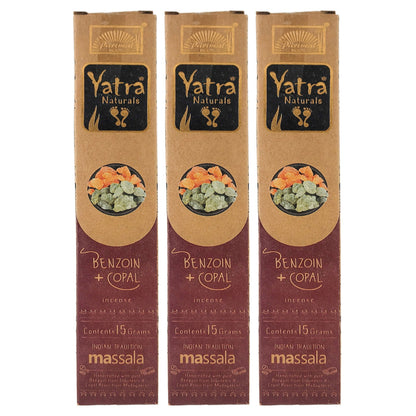 Benzoin + Copal Parimal Yatra Naturals Incense Sticks, 15g Packs