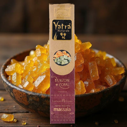 Benzoin + Copal Parimal Yatra Naturals Incense Sticks, 15g Packs