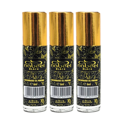 6ml Roll-On Body Oil Perfume, Black Scent by Nabeel