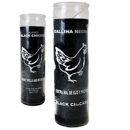 7 Day Candle, Black Chicken (Black)
