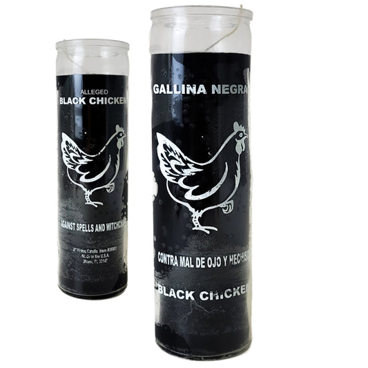 7 Day Candle, Black Chicken (Black)