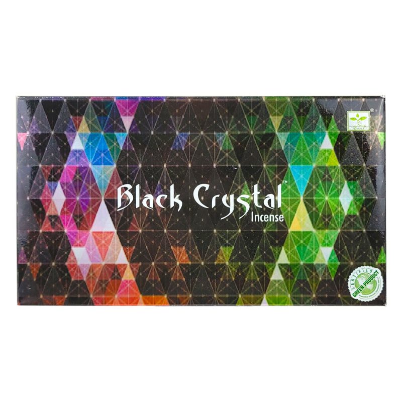 Black Crystal Scent Incense Sticks by Satya BNG, 15g Packs