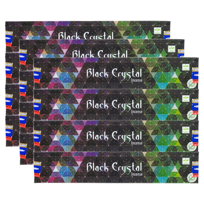 Black Crystal Scent Incense Sticks by Satya BNG, 15g Packs