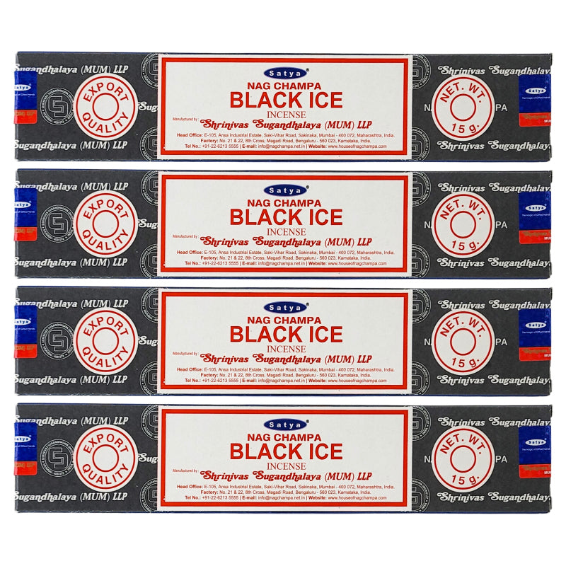 Satya Black Ice Scent Incense Sticks, 15g Pack