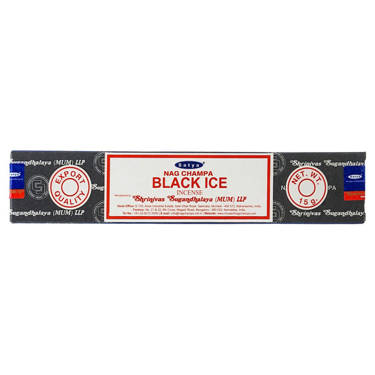 Satya Black Ice Scent Incense Sticks, 15g Pack