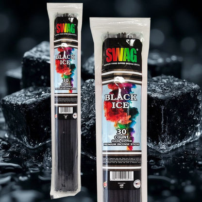 Black Ice Type Scent 19" SWAG Jumbo Incense