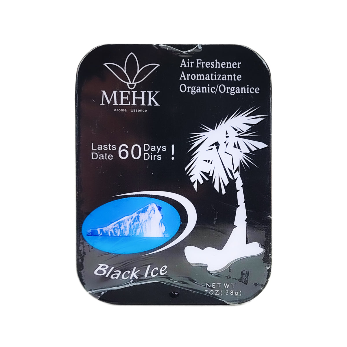 MEHK Car Air Freshener 1oz Tins, Black Ice TYPE Scent