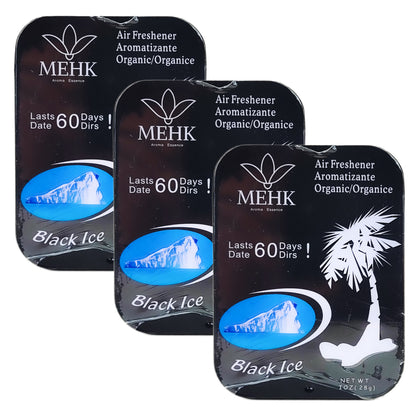 MEHK Car Air Freshener 1oz Tins, Black Ice TYPE Scent