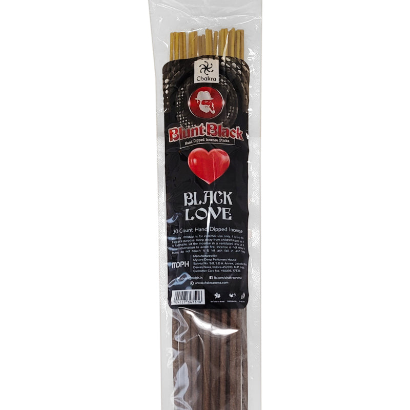 Black Love Scent 19" Blunt Black Jumbo Incense