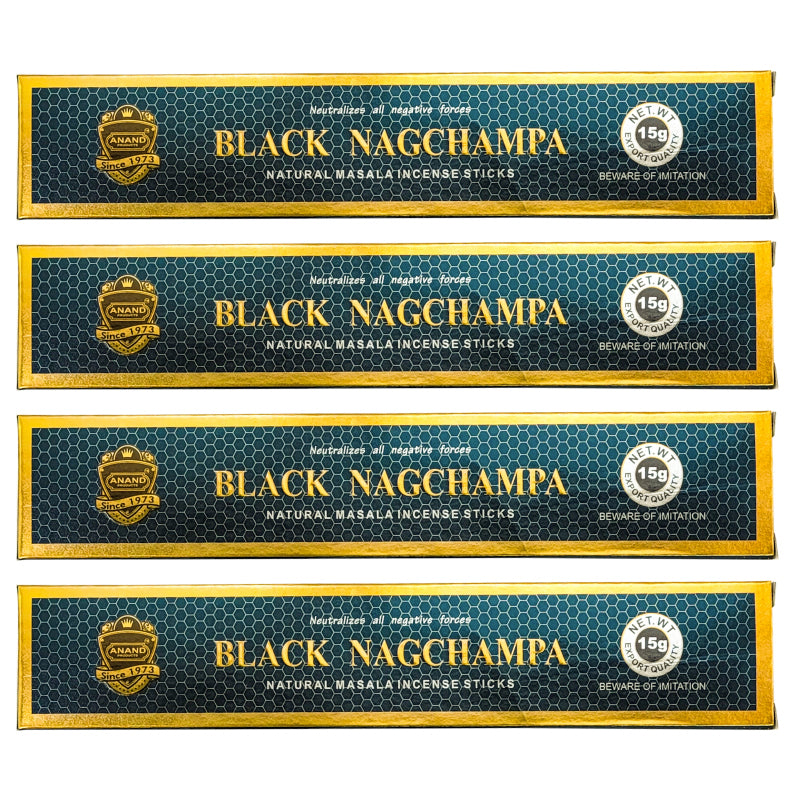Anand Black Nag Champa Incense Sticks, 15g Pack