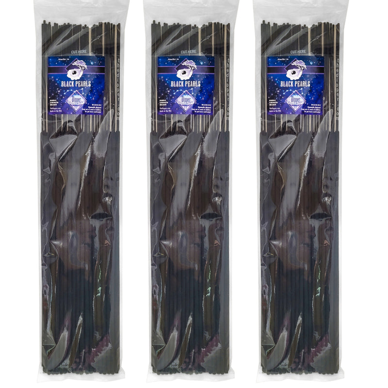 Black Pearls Scent 19" Incense, 50-Stick Pack, by The Dipper