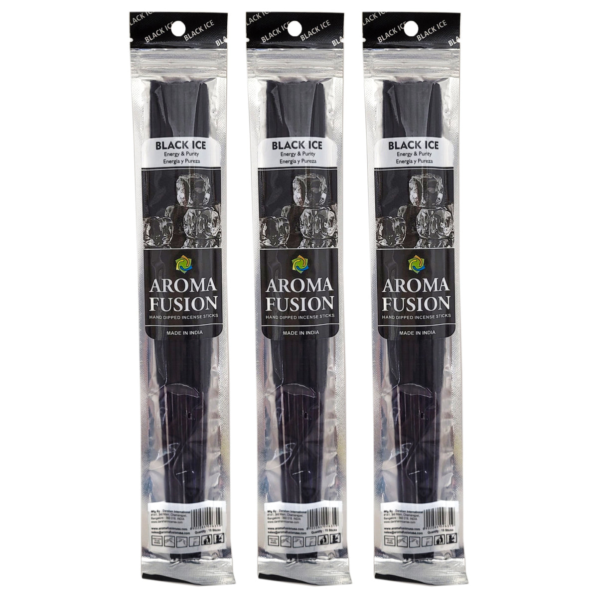 Aroma Fusion 11" Incense Sticks - Black Ice Type Scent