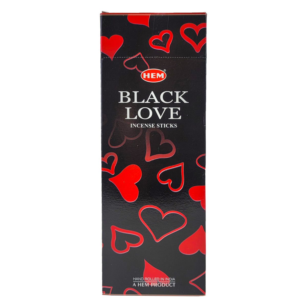 HEM Incense Sticks 20-Stick Hex Packs, Black Love Scent