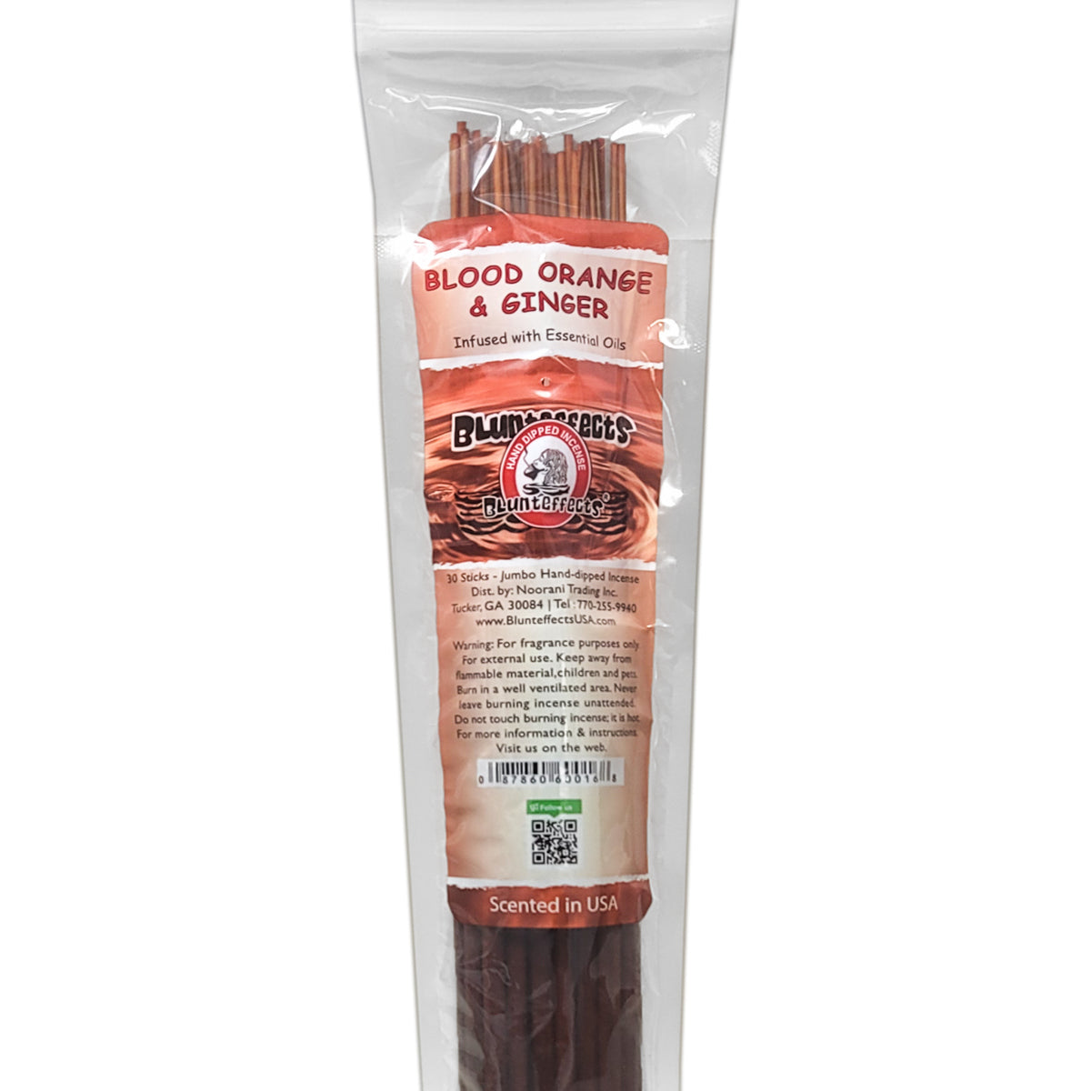 Blood Orange & Ginger Scent, 19" BluntEffects Jumbo Incense