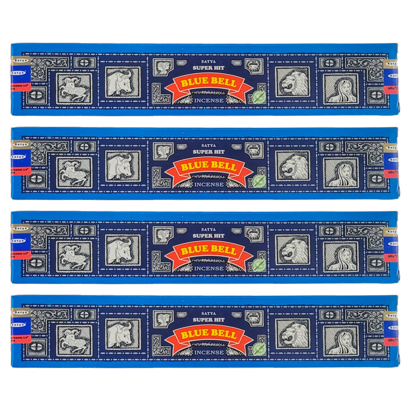 Super Hit Blue Bell Scent Incense Sticks by Satya BNG, 15g Packs