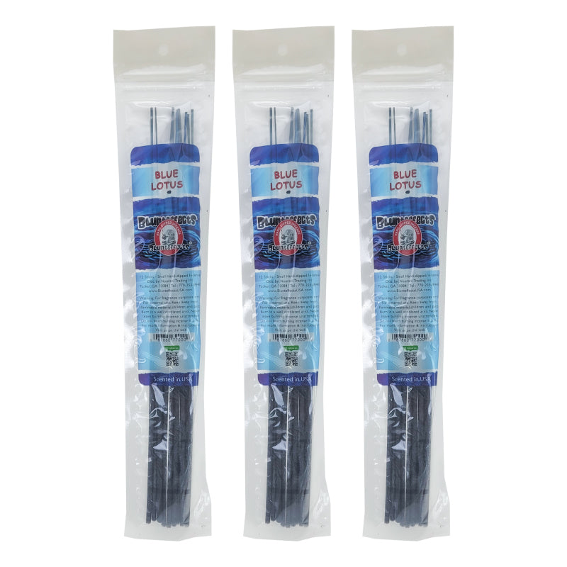 10.5" BluntEffects Incense Fragrance Wands, 12-Pack Blue Lotus