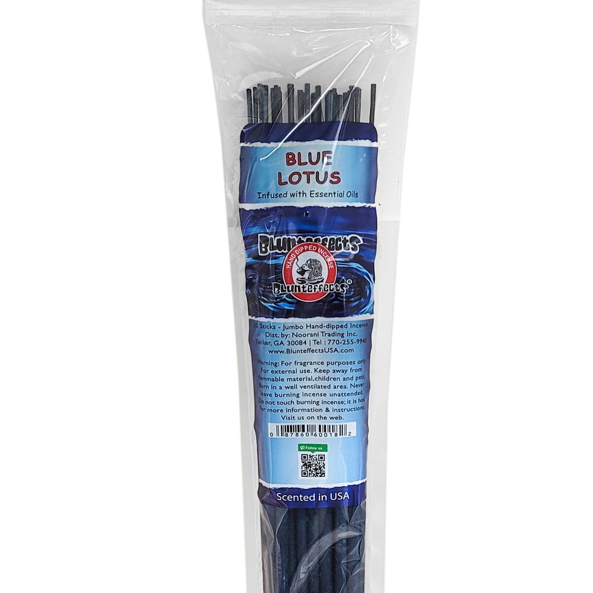 Blue Lotus Scent, 19" BluntEffects Jumbo Incense