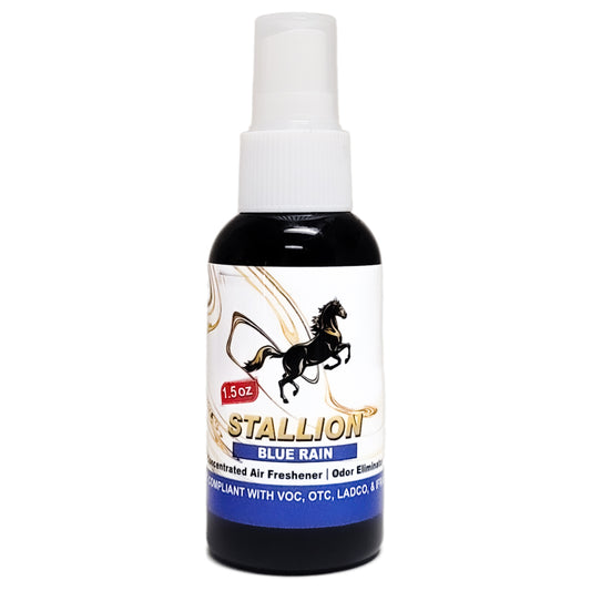 Stallion Air Freshener Spray 1.5 OZ Blue Rain