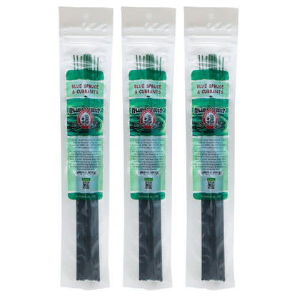 10.5" BluntEffects Incense Fragrance Wands, 12-Pack Blue Spruce & Currants