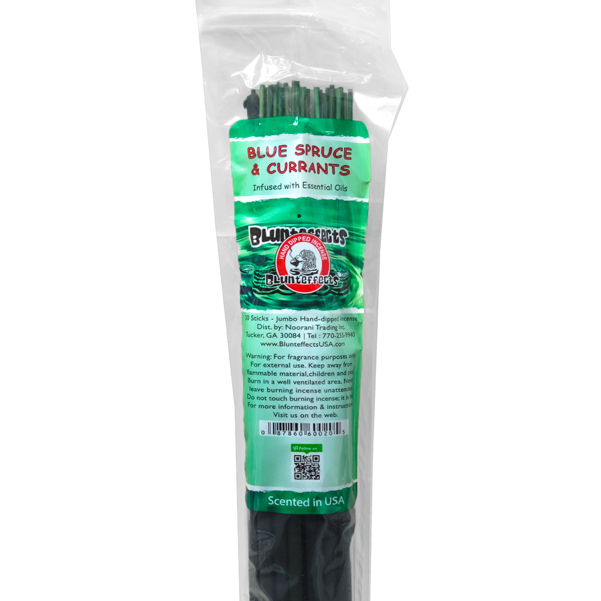 Blue Spruce & Currants Scent, 19" BluntEffects Jumbo Incense