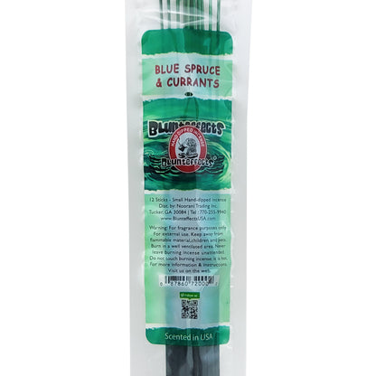 10.5" BluntEffects Incense Fragrance Wands, 12-Pack Blue Spruce & Currants