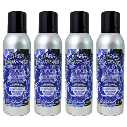 Blue Serenity Scent 7oz Smoke Odor Exterminator Aerosol Can Spray