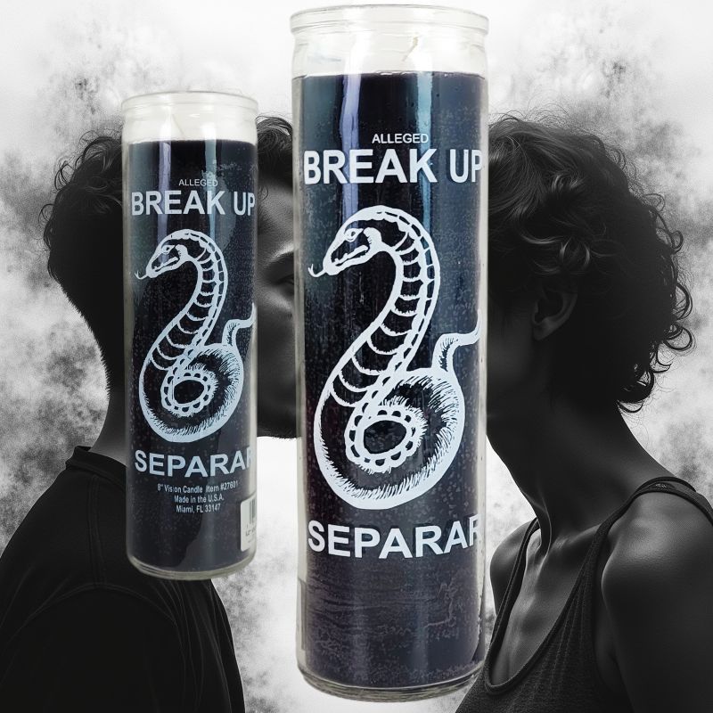 7 Day Candle, Break Up (Black)