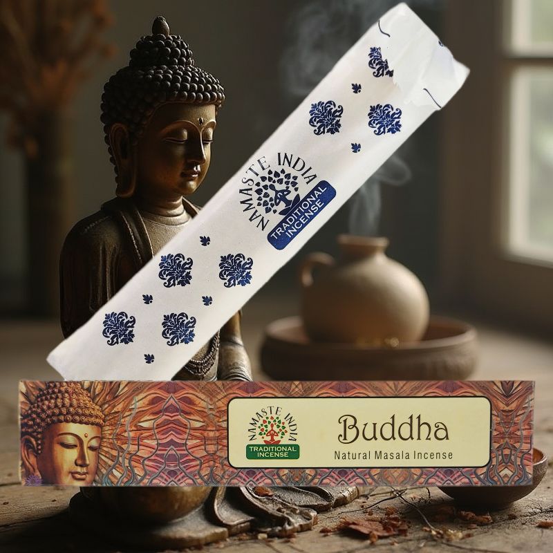 Buddha 15g 8" Incense Pack, by Namaste India