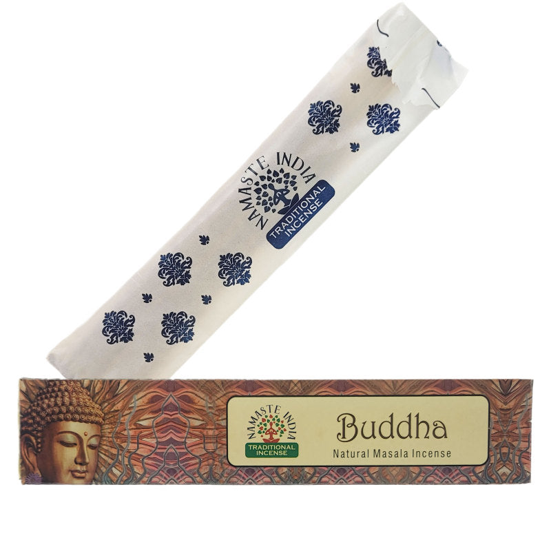 Buddha 15g 8" Incense Pack, by Namaste India