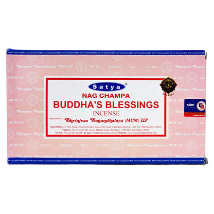 Satya Buddha's Blessings Scent Incense Sticks, 15g Pack