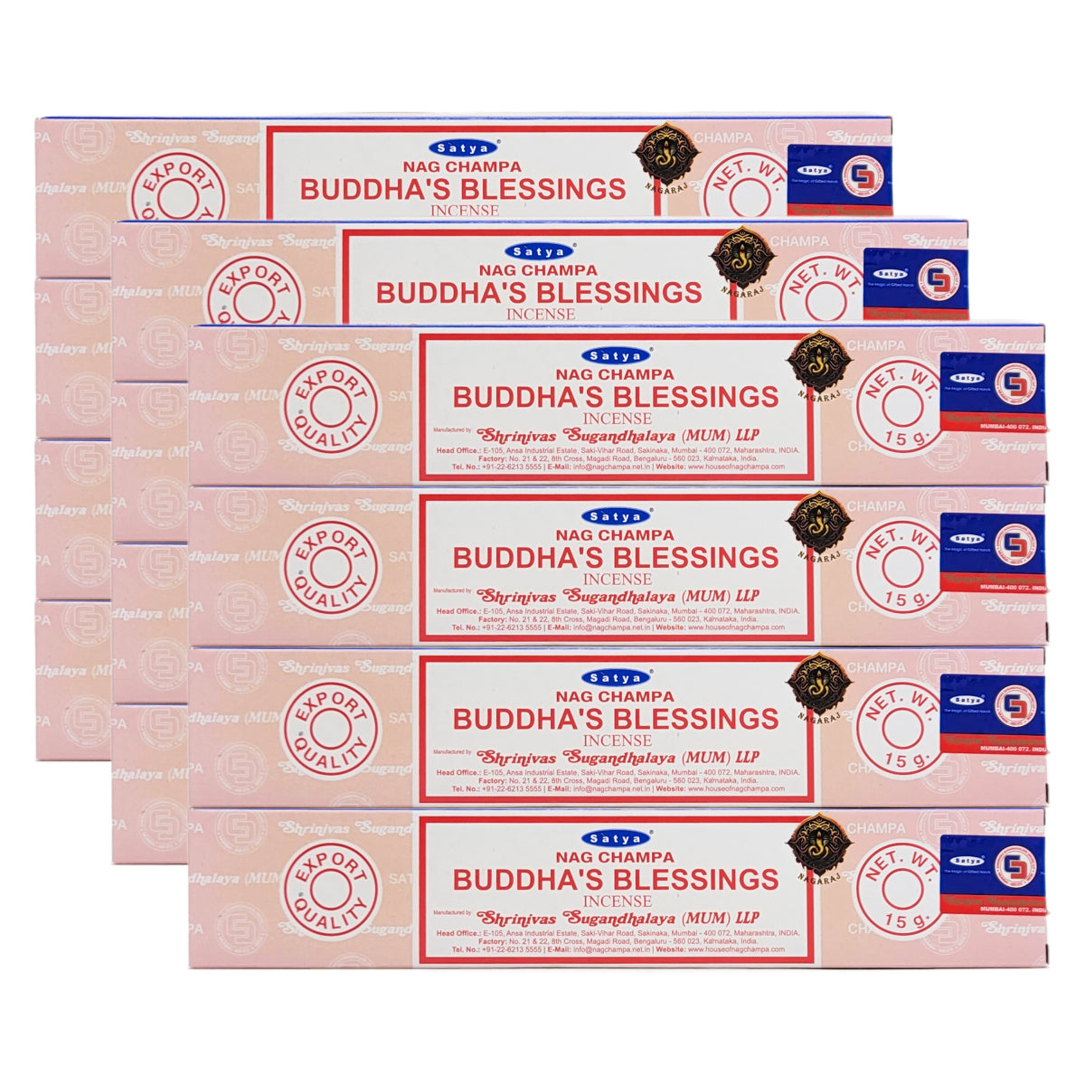 Satya Buddha's Blessings Scent Incense Sticks, 15g Pack