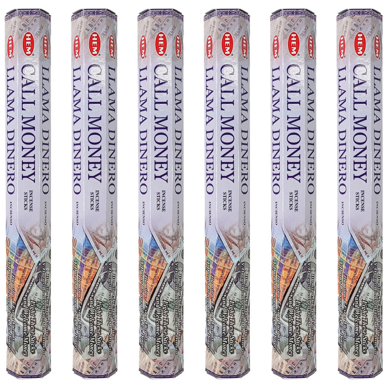 HEM Incense Sticks 20-Stick Hex Packs, Call Money