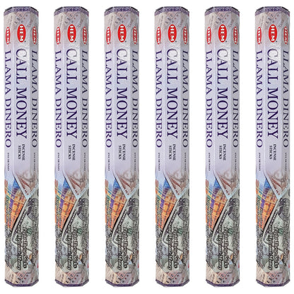 HEM Incense Sticks 20-Stick Hex Packs, Call Money