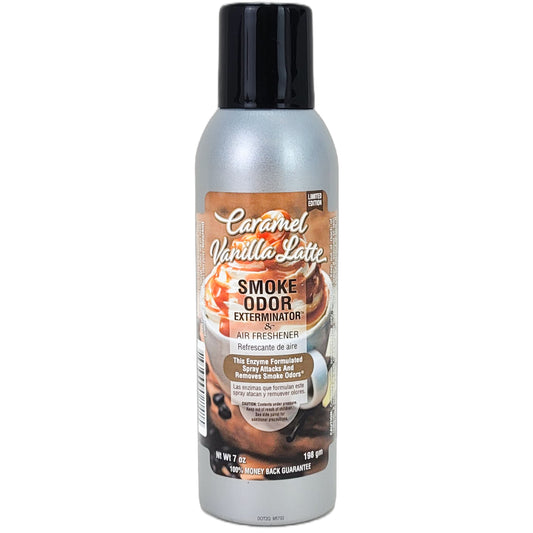 Caramel Vanilla Latte 7oz Smoke Odor Exterminator Spray Aerosol Can, by Tobacco Outlet Products
