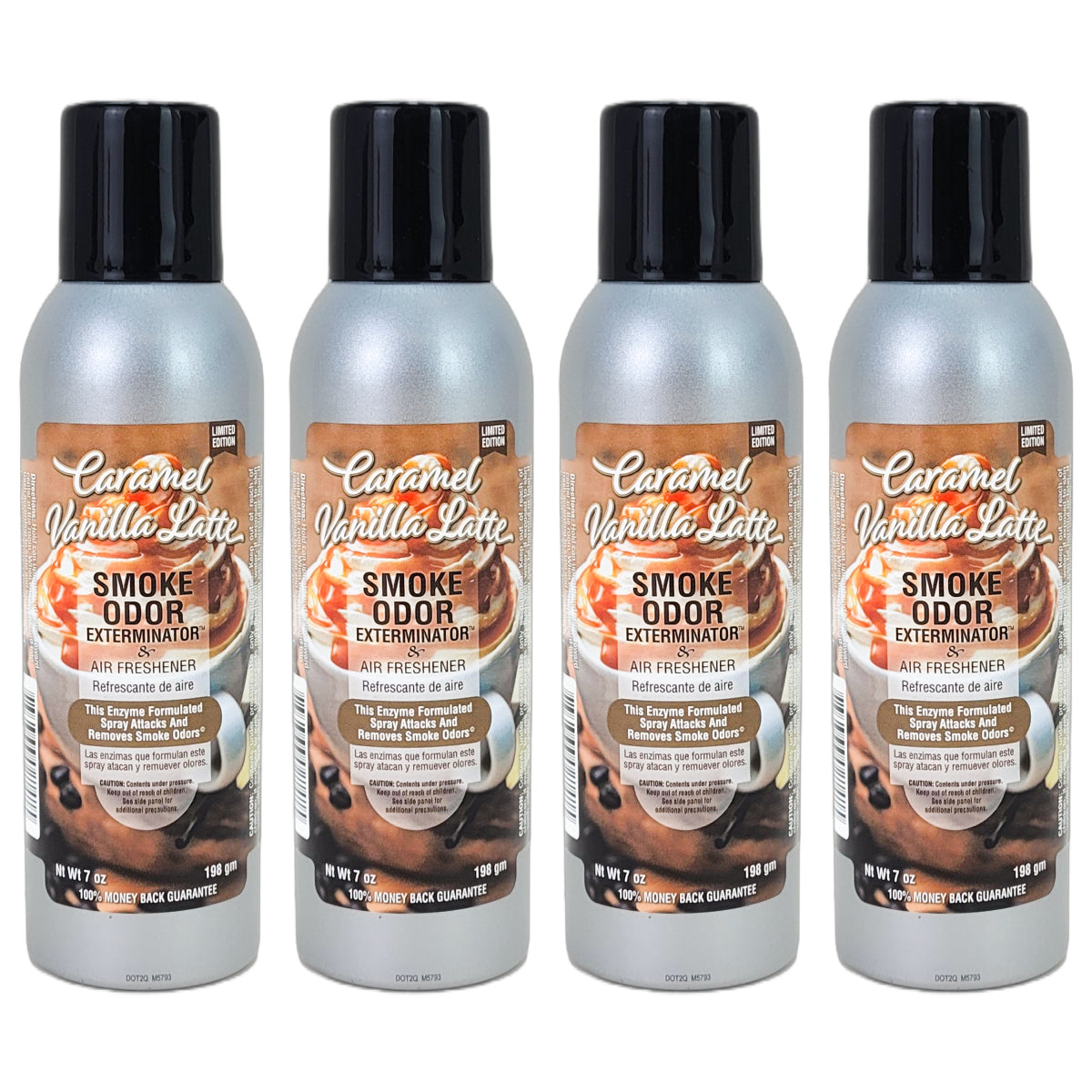 Caramel Vanilla Latte 7oz Smoke Odor Exterminator Spray Aerosol Can, by Tobacco Outlet Products