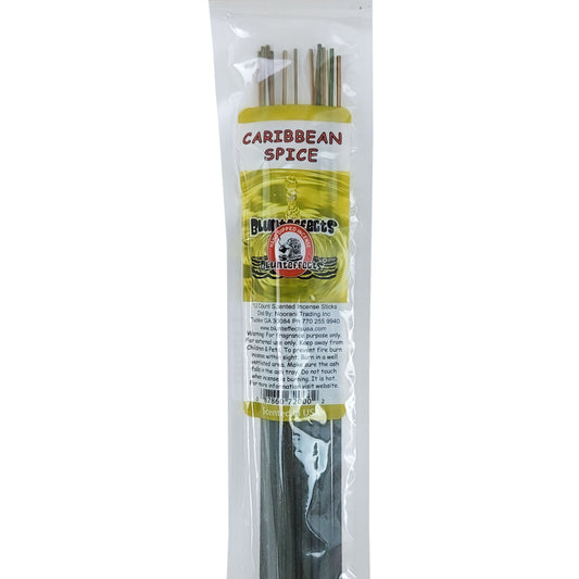 10.5" BluntEffects Incense Fragrance Wands, 12-Pack Caribbean Spice Scent