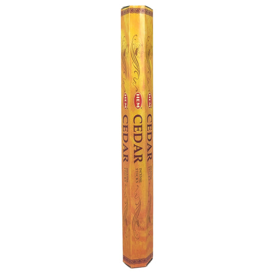 HEM Incense Sticks 20-Stick Hex Packs, Cedar