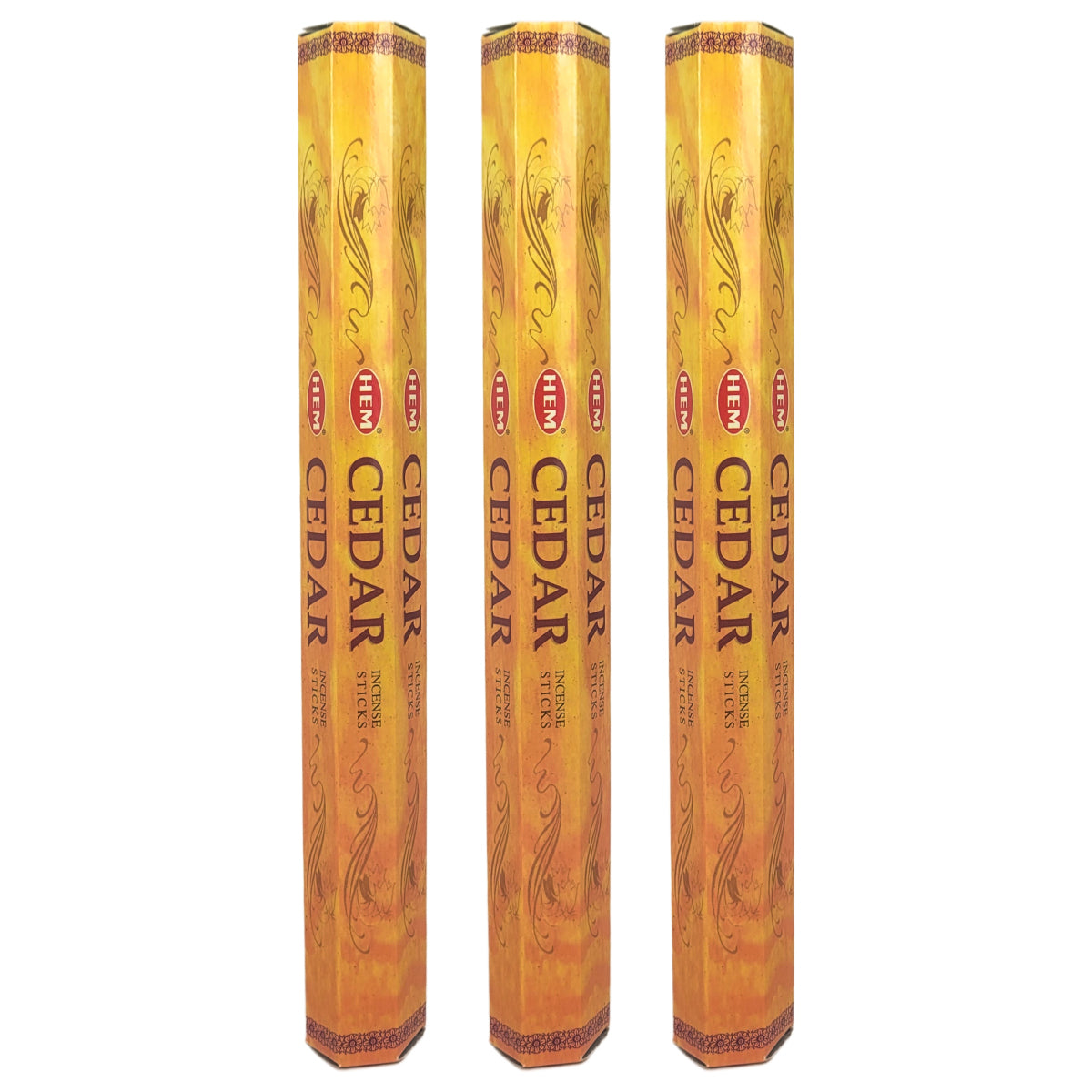 HEM Incense Sticks 20-Stick Hex Packs, Cedar