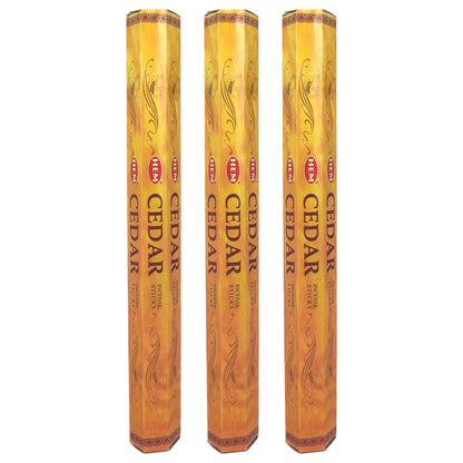 HEM Incense Sticks 20-Stick Hex Packs, Cedar
