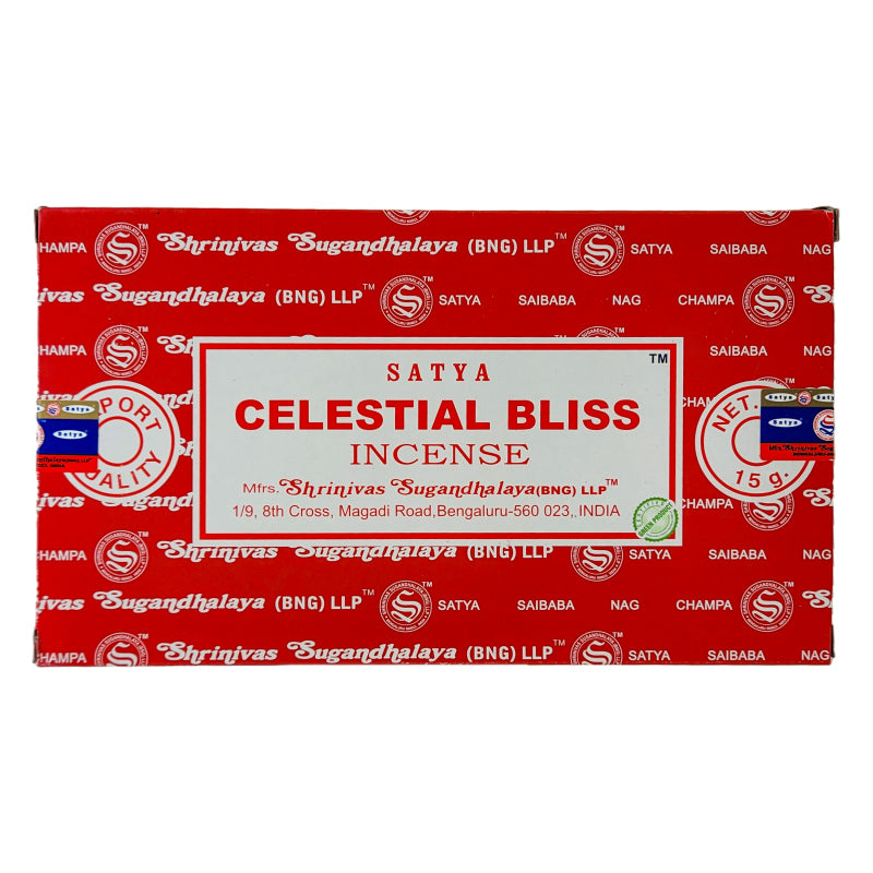 Celestial Bliss Scent Incense Sticks by Satya BNG, 15g Packs