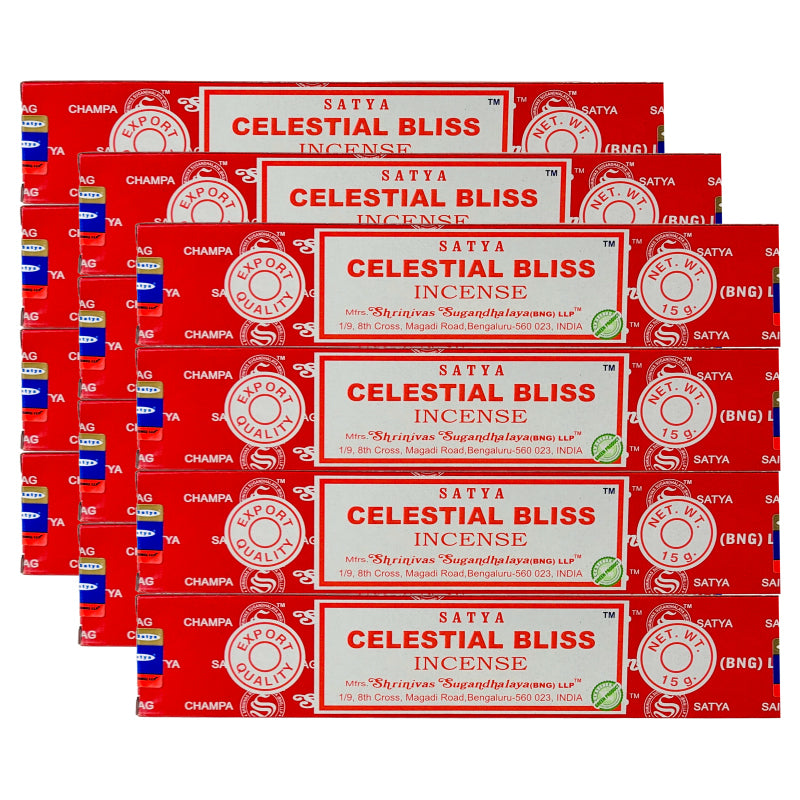 Celestial Bliss Scent Incense Sticks by Satya BNG, 15g Packs