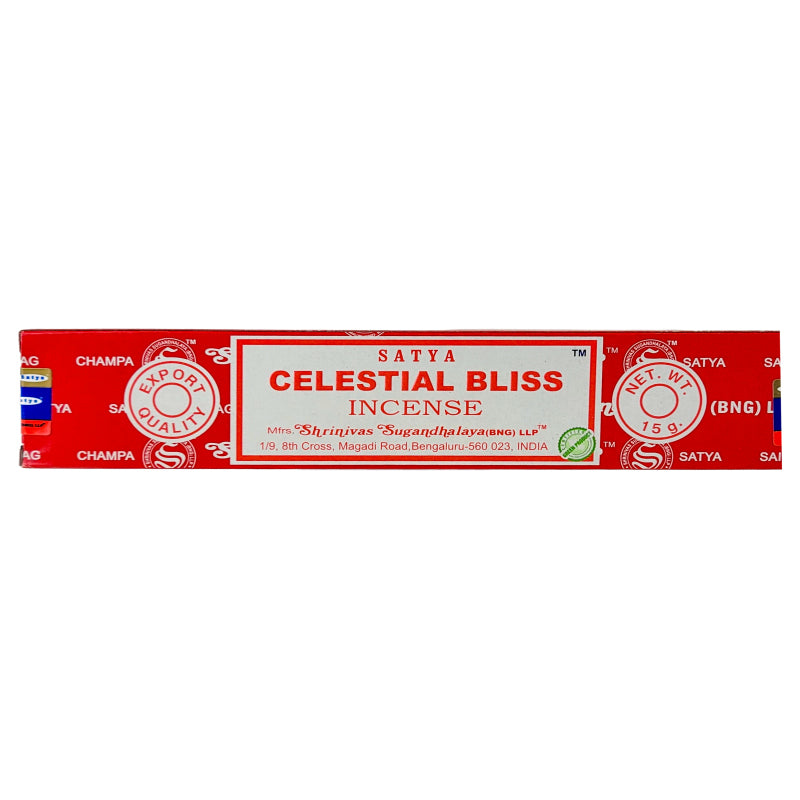 Celestial Bliss Scent Incense Sticks by Satya BNG, 15g Packs