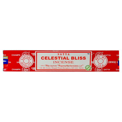 Celestial Bliss Scent Incense Sticks by Satya BNG, 15g Packs