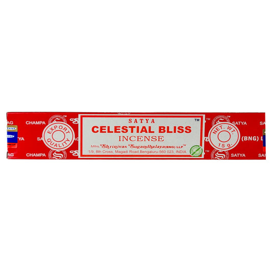 Celestial Bliss Scent Incense Sticks by Satya BNG, 15g Packs