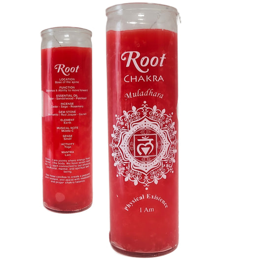 7 Day Candle, Root Chakra Muladhara (Red)