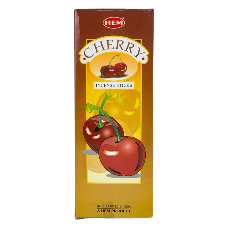 HEM Incense Sticks 20-Stick Hex Packs, Cherry