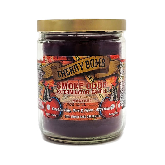Cherry Bomb 4" Odor Exterminator Glass Jar Candle 13oz