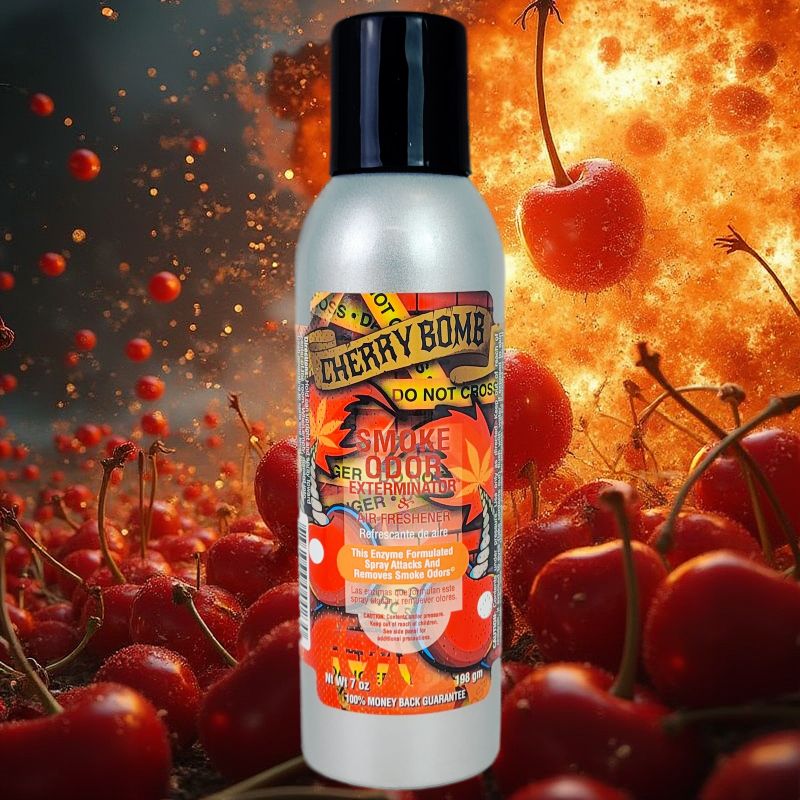 Cherry Bomb Scent 7oz Smoke Odor Exterminator Aerosol Can Spray