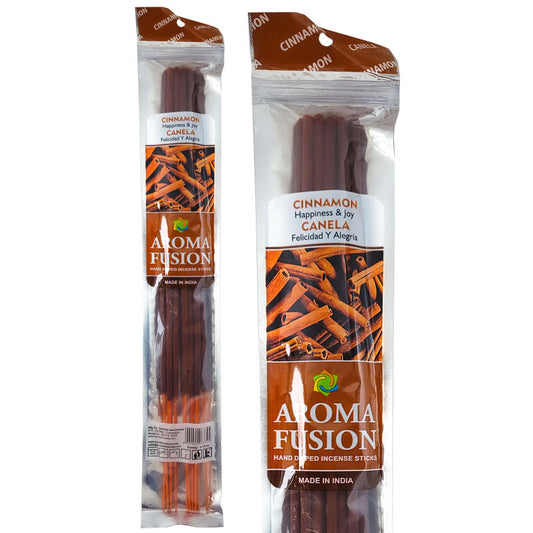 Cinnamon Scent Aroma Fusion 19" Jumbo Incense, 10-Stick Pack